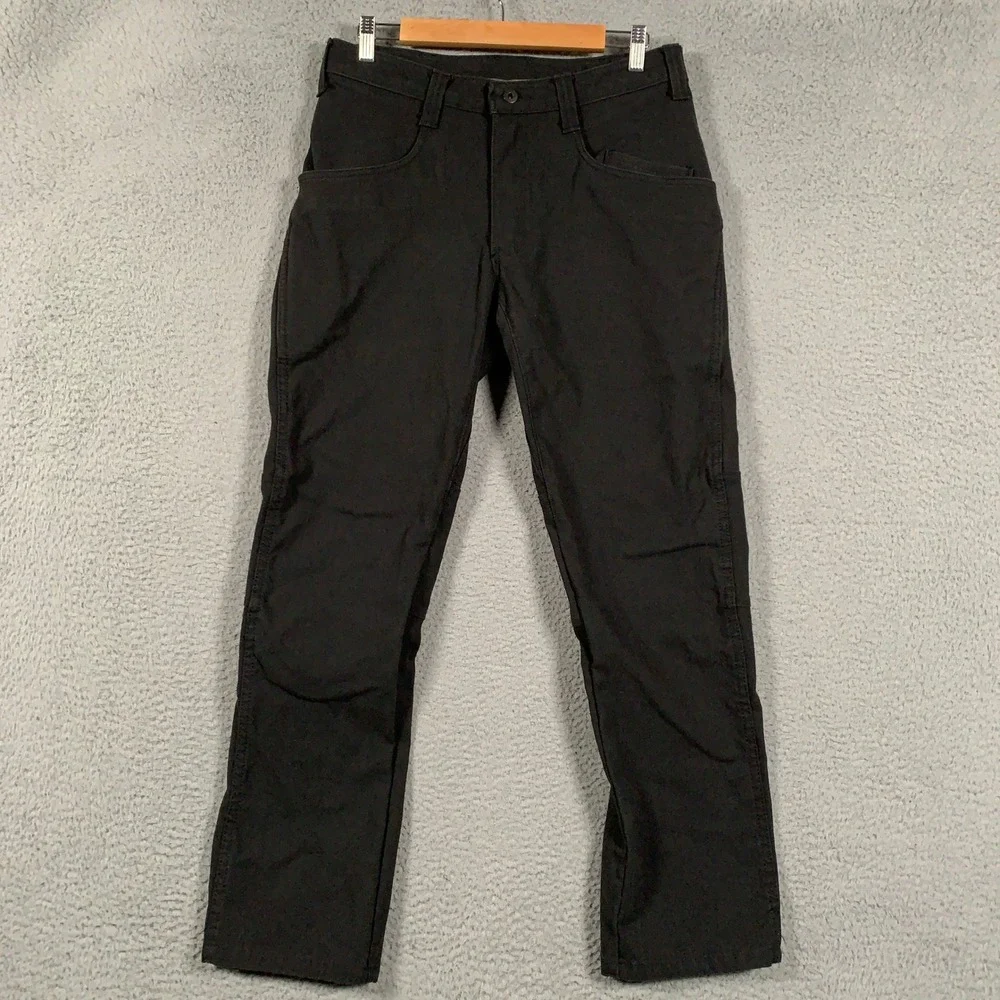 1620 Foundation Utility Pants Mens 34 Black Cordura Workwear Made In USA Stretch